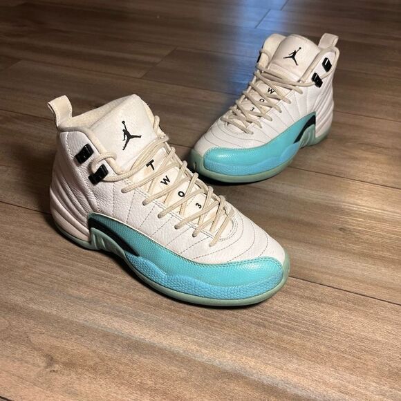 Jordan Shoes - Nike Air Jordan 12 Retro Light Aqua (GS) Size 5Y or Women’s 6.5